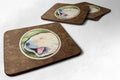 Golden Retriever Foam Coasters Set of 4 Cup Coasters for Indoor Outdoor, Tabletop Protection, Anti Slip, Mouse pad Material