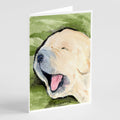 Golden Retriever Greeting Cards Pack of 8 Blank Cards with Envelopes Whimsical A7 Size 5x7
