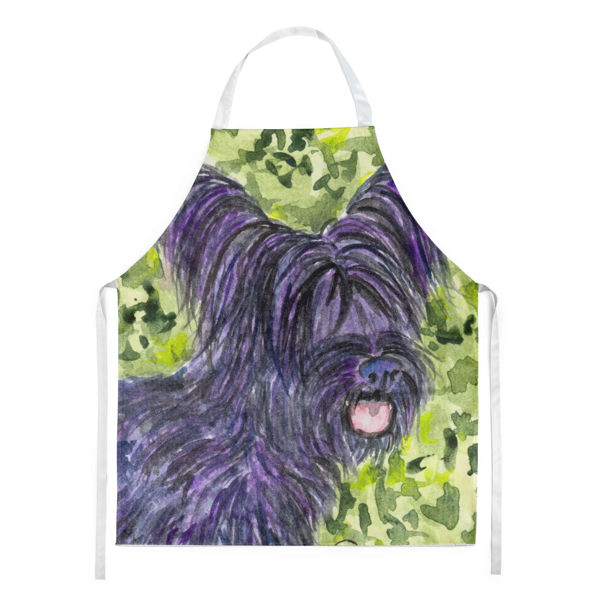 Skye Terrier Apron Cooking Kitchen Server Baking Crafts Gardening for Adult Women Men, Unisex, Large, Multicolor