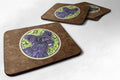 Skye Terrier Foam Coasters Set of 4 Cup Coasters for Indoor Outdoor, Tabletop Protection, Anti Slip, Mouse pad Material