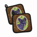 Skye Terrier Pot Holder Set of 2 Heat Resistant Quilted Hot Pads 7.5 x 7.5 Inch, Insulated Kitchen Trivets for Cooking & Baking
