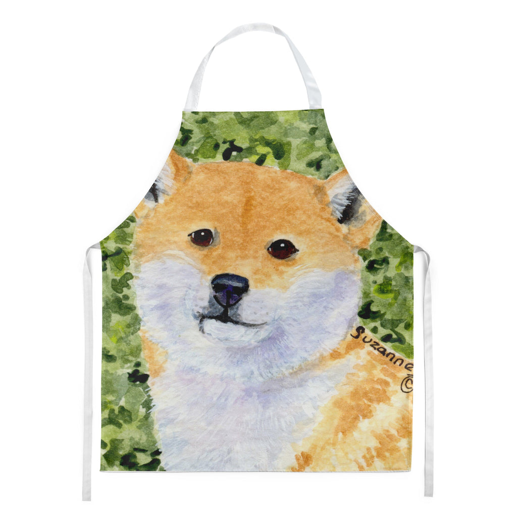 Shiba Inu Apron Cooking Kitchen Server Baking Crafts Gardening for Adult Women Men, Unisex, Large, Multicolor