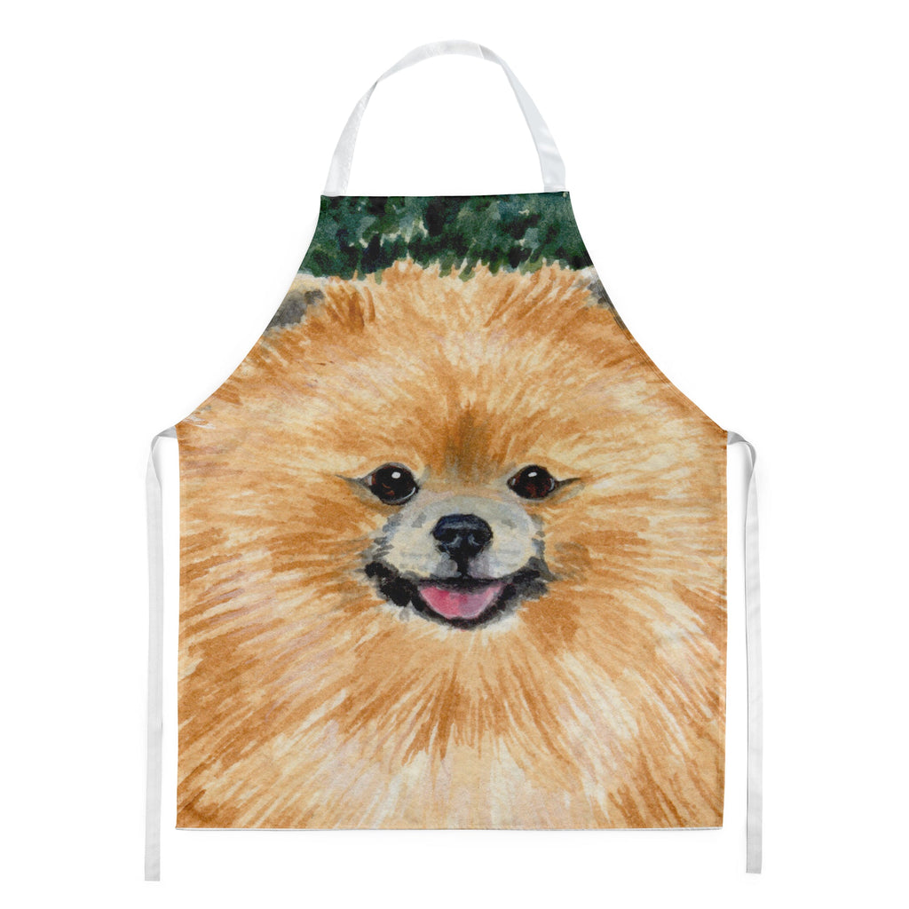 Pomeranian Apron Cooking Kitchen Server Baking Crafts Gardening for Adult Women Men, Unisex, Large, Multicolor