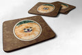 Pomeranian Foam Coasters Set of 4 Cup Coasters for Indoor Outdoor, Tabletop Protection, Anti Slip, Mouse pad Material