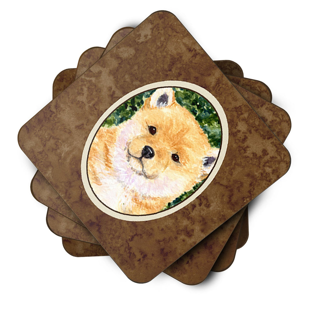 Shiba Inu Foam Coasters Set of 4 Cup Coasters for Indoor Outdoor, Tabletop Protection, Anti Slip, Mouse pad Material