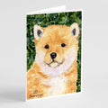 Shiba Inu Greeting Cards Pack of 8 Blank Cards with Envelopes Whimsical A7 Size 5x7