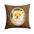 Shiba Inu Decorative Throw Pillow 14x14 Indoor Outdoor Accent Cushion, Fabric Cover with Insert for Sofa, Bed, Porch & Living Room
