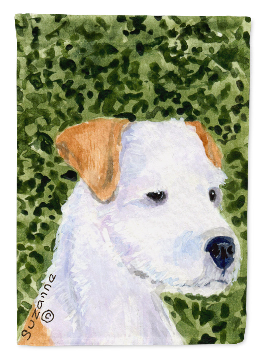 Jack Russell Terrier House Flag 28x40 Porch Sleeve Pole Decorative Outside Yard Banner Artwork Wall Hanging, Polyester