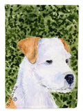 Jack Russell Terrier House Flag 28x40 Porch Sleeve Pole Decorative Outside Yard Banner Artwork Wall Hanging, Polyester