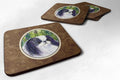 Japanese Chin Foam Coasters Set of 4 Cup Coasters for Indoor Outdoor, Tabletop Protection, Anti Slip, Mouse pad Material