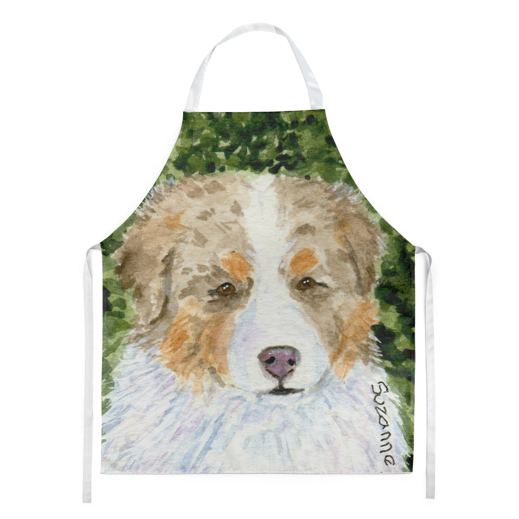 Australian Shepherd Apron Cooking Kitchen Server Baking Crafts Gardening for Adult Women Men, Unisex, Large, Multicolor