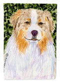 Australian Shepherd House Flag 28x40 Porch Sleeve Pole Decorative Outside Yard Banner Artwork Wall Hanging, Polyester