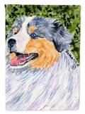 Australian Shepherd House Flag 28x40 Porch Sleeve Pole Decorative Outside Yard Banner Artwork Wall Hanging, Polyester