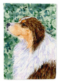 Australian Shepherd House Flag 28x40 Porch Sleeve Pole Decorative Outside Yard Banner Artwork Wall Hanging, Polyester