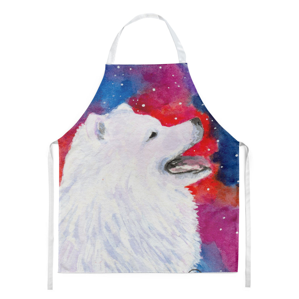 Samoyed Apron Cooking Kitchen Server Baking Crafts Gardening for Adult Women Men, Unisex, Large, Multicolor