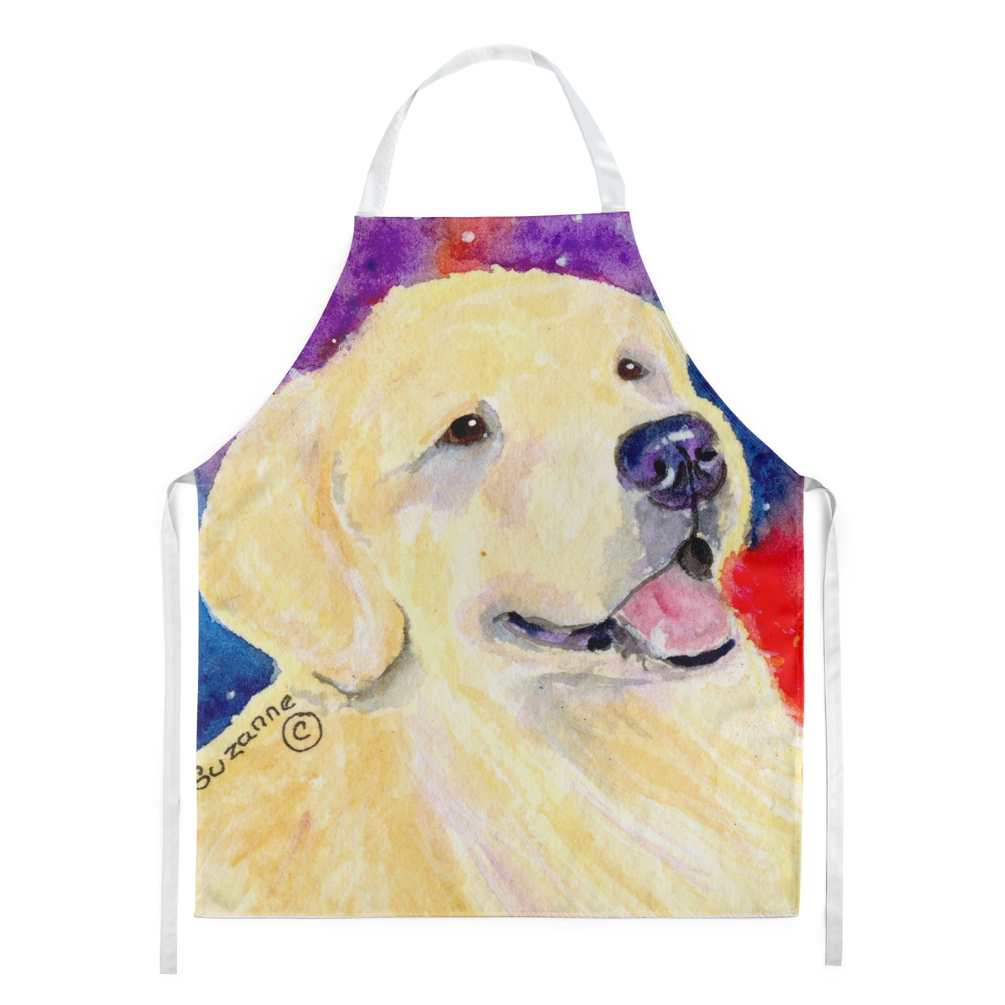 Golden Retriever Apron Cooking Kitchen Server Baking Crafts Gardening for Adult Women Men, Unisex, Large, Multicolor