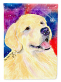 Golden Retriever House Flag 28x40 Porch Sleeve Pole Decorative Outside Yard Banner Artwork Wall Hanging, Polyester