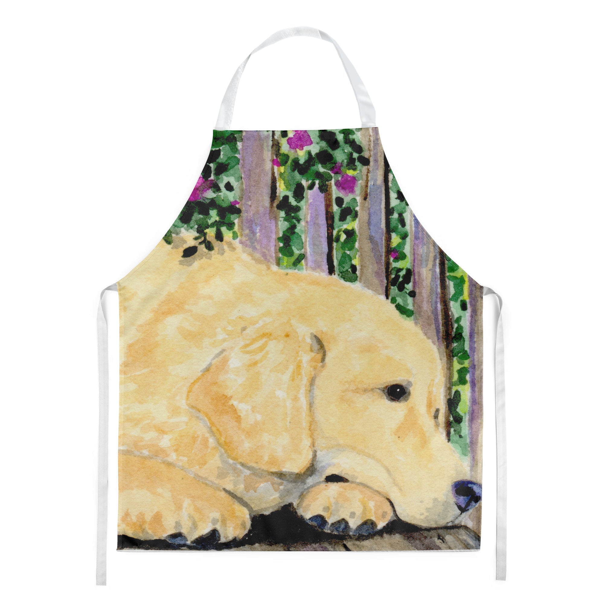 Golden Retriever Apron Cooking Kitchen Server Baking Crafts Gardening for Adult Women Men, Unisex, Large, Multicolor