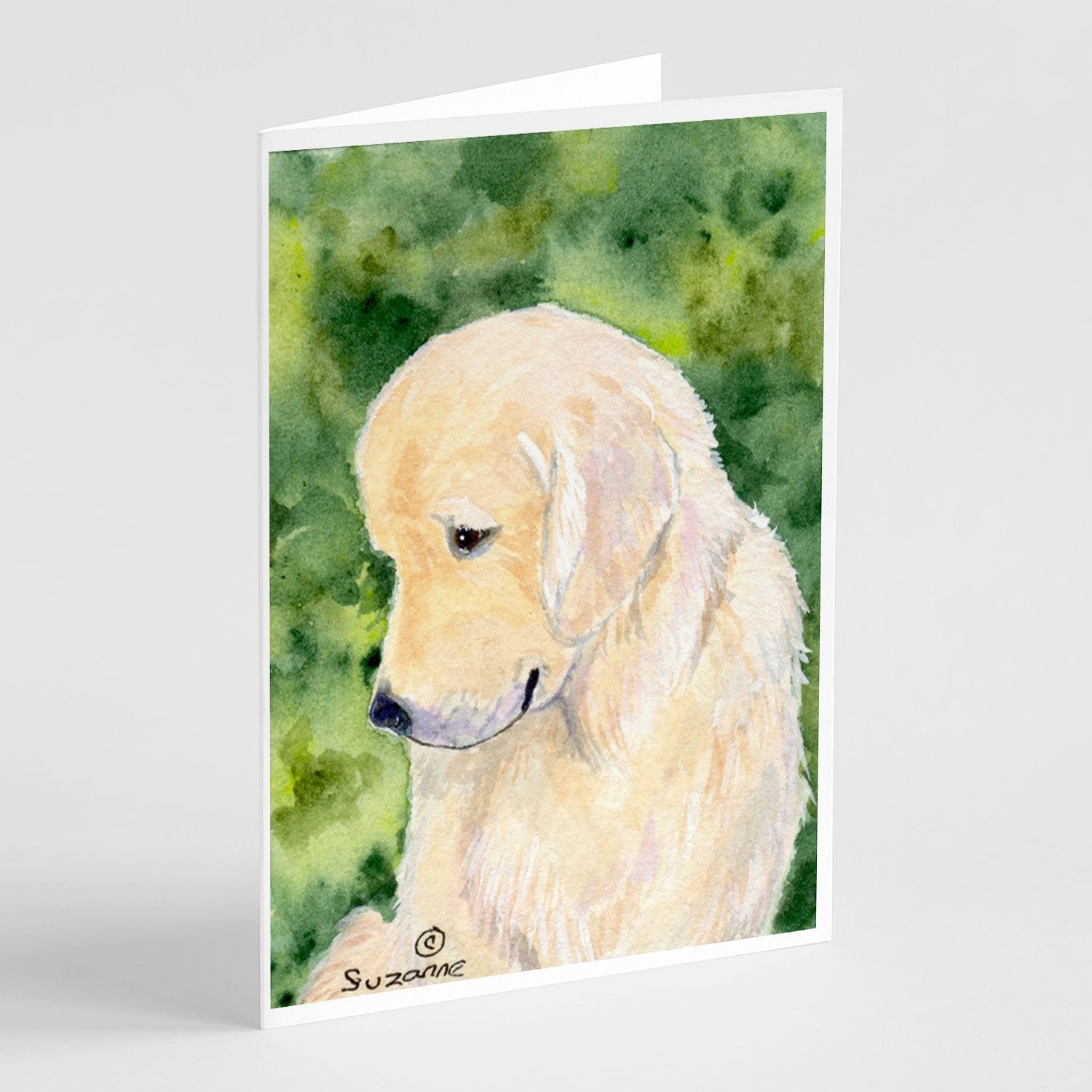 Golden Retriever Greeting Cards Pack of 8 Blank Cards with Envelopes Whimsical A7 Size 5x7