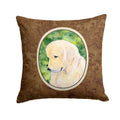 Golden Retriever Decorative Throw Pillow 14x14 Indoor Outdoor Accent Cushion, Fabric Cover with Insert for Sofa, Bed, Porch & Living Room