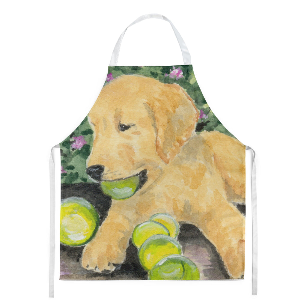 Golden Retriever Apron Cooking Kitchen Server Baking Crafts Gardening for Adult Women Men, Unisex, Large, Multicolor