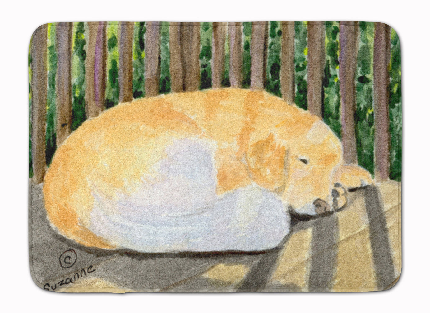 Golden Retriever Memory Foam Kitchen Mat Machine Washable Anti-Fatigue Cushion Comfort Bath or Kitchen Rug