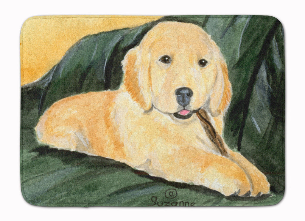 Golden Retriever Memory Foam Kitchen Mat Machine Washable Anti-Fatigue Cushion Comfort Bath or Kitchen Rug