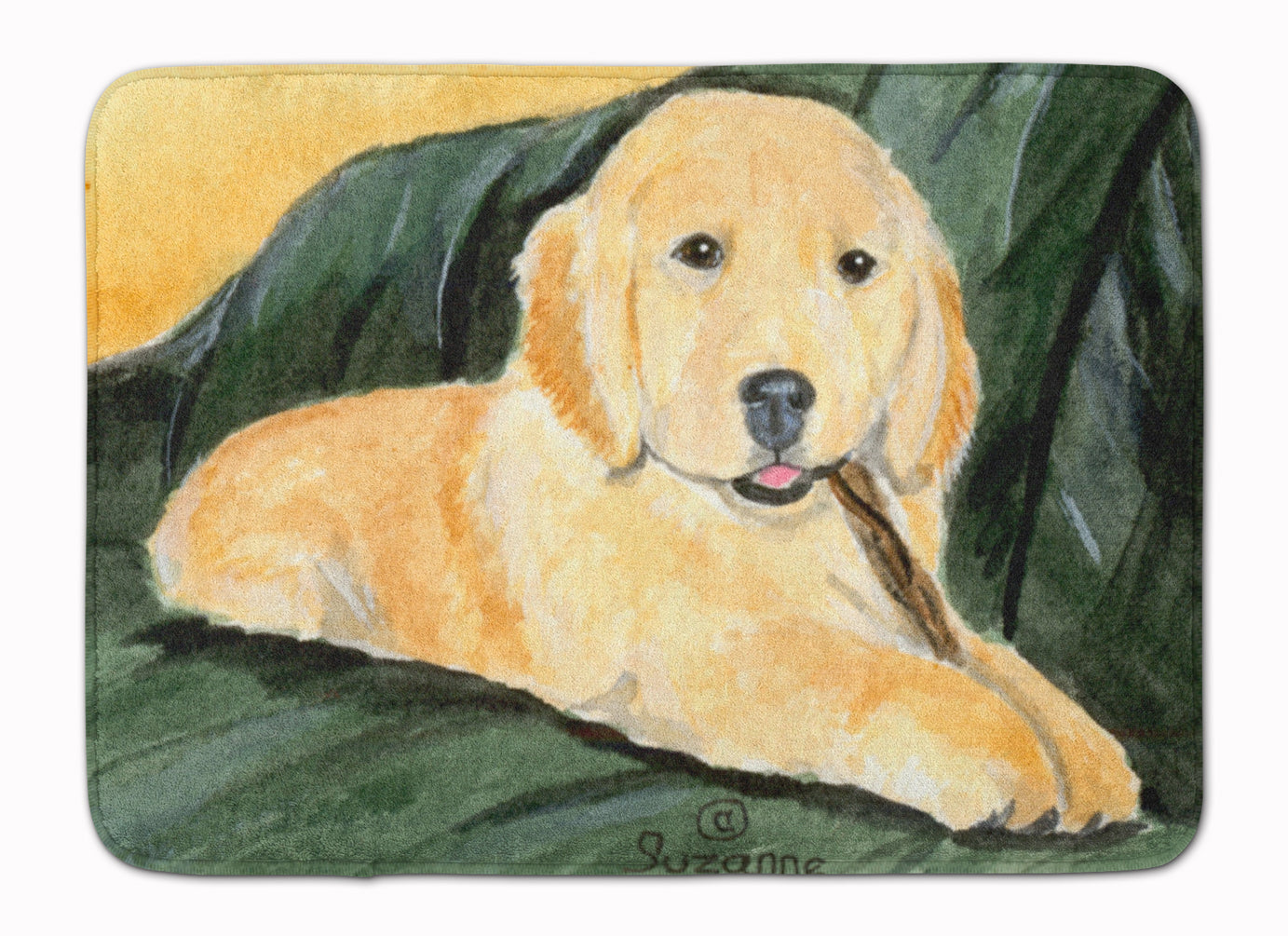 Golden Retriever Memory Foam Kitchen Mat Machine Washable Anti-Fatigue Cushion Comfort Bath or Kitchen Rug