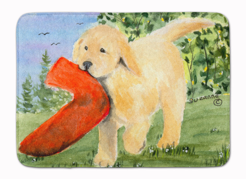 Golden Retriever Memory Foam Kitchen Mat Machine Washable Anti-Fatigue Cushion Comfort Bath or Kitchen Rug