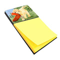 Golden Retriever Watercolor Sticky Note Holder Refillable Dispenser Desk Accessory 3x3 Pad Gift