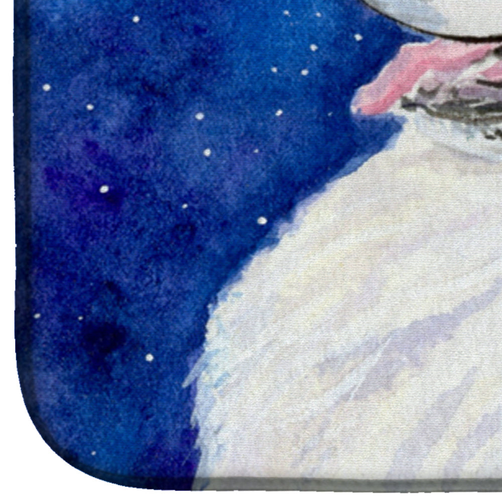 Great Pyrenees Dish Drying Mat Absorbent Dish Drying Mat Pad for Kitchen Counter Dish Drainer Mat for Countertop, 14 x 21", Multicolor