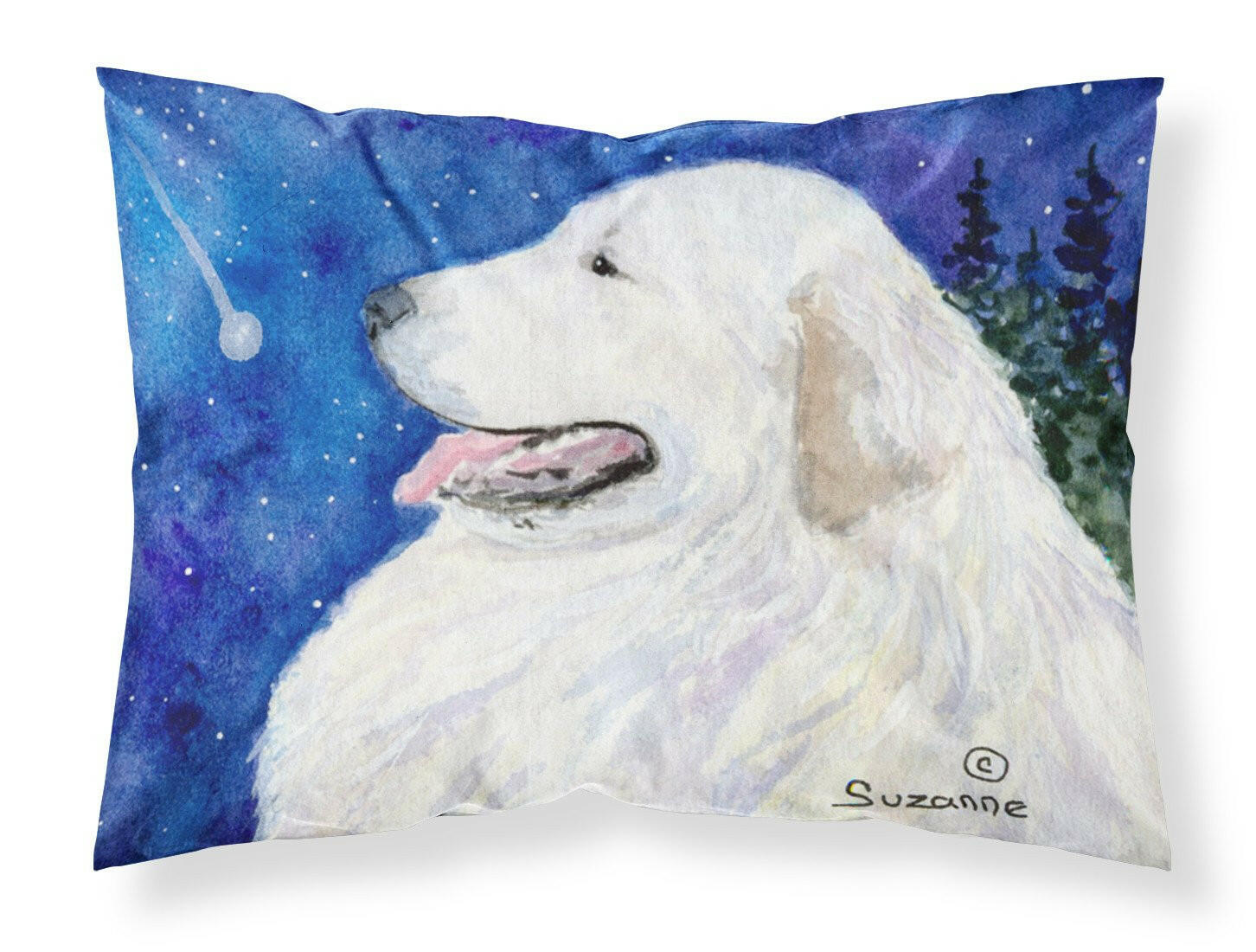 Great Pyrenees Standard Pillowcase Lightweight Super Soft Easy Care Decorative Artwork Pillowcase, Standard