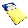 Great Pyrenees Watercolor Sticky Note Holder Refillable Dispenser Desk Accessory 3x3 Pad Gift