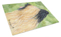 Briard Cutting Board Tempered Glass Kitchen Cutting Surface, Heat Resistant Chopping, Non-Slip Feet, Food Prep & Serving