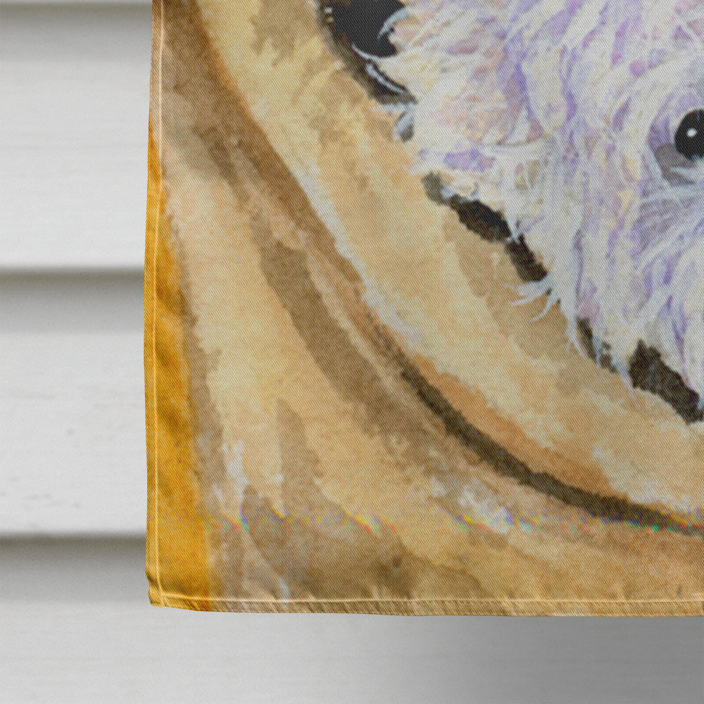 Westie House Flag 28x40 Porch Sleeve Pole Decorative Outside Yard Banner Artwork Wall Hanging, Polyester