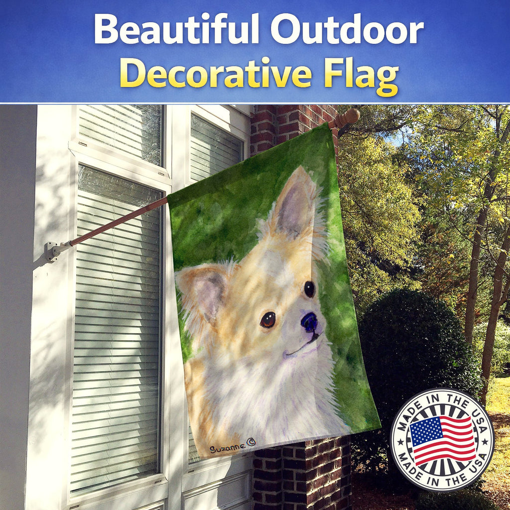 Chihuahua House Flag 28x40 Porch Sleeve Pole Decorative Outside Yard Banner Artwork Wall Hanging, Polyester