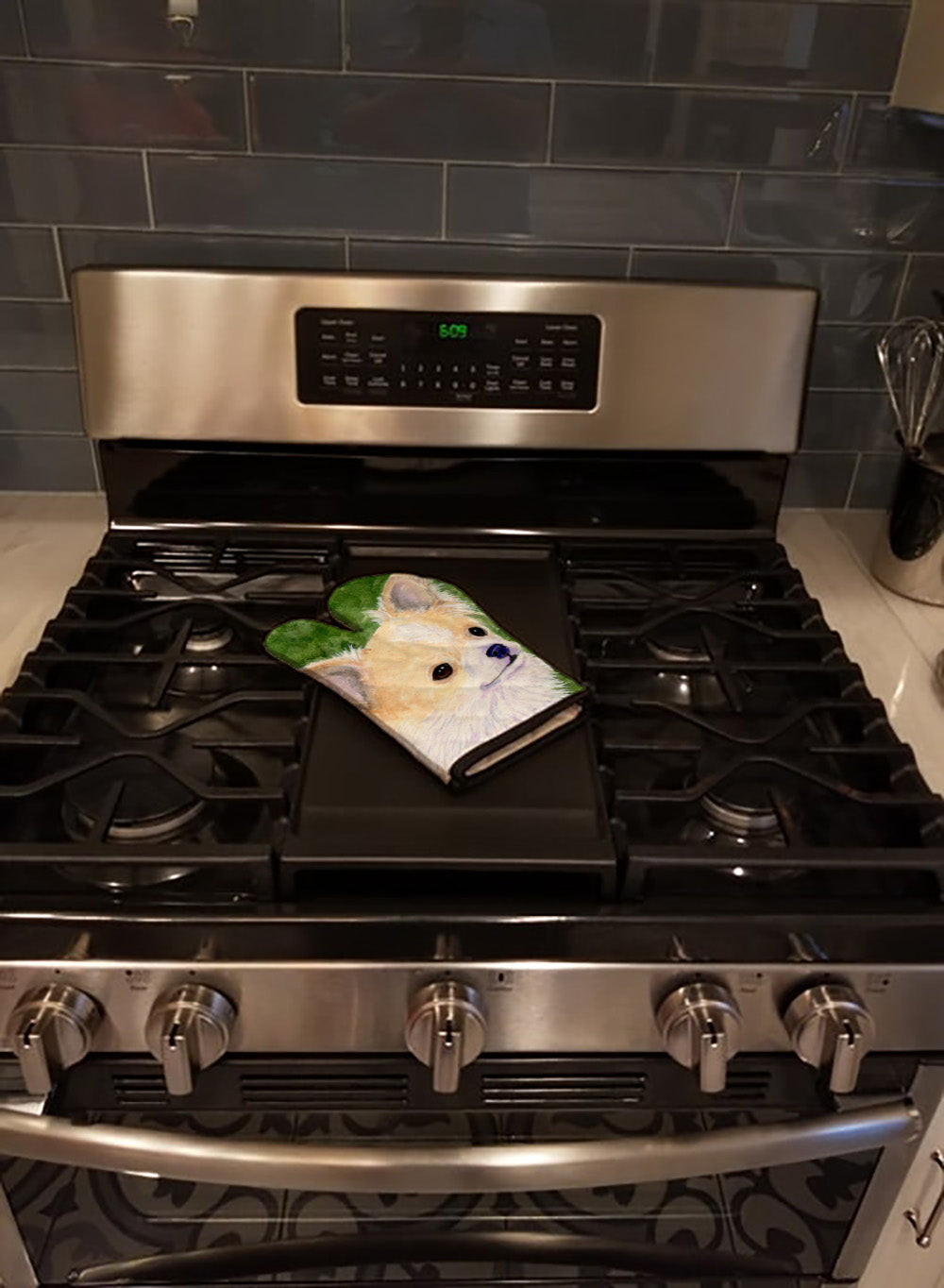 Chihuahua Oven Mitt Heat Resistant Thick Oven Mitt for Hot Pans and Oven, Kitchen Mitt Protect Hands, Cooking Baking Glove