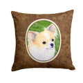 Chihuahua Decorative Throw Pillow 14x14 Indoor Outdoor Accent Cushion, Fabric Cover with Insert for Sofa, Bed, Porch & Living Room