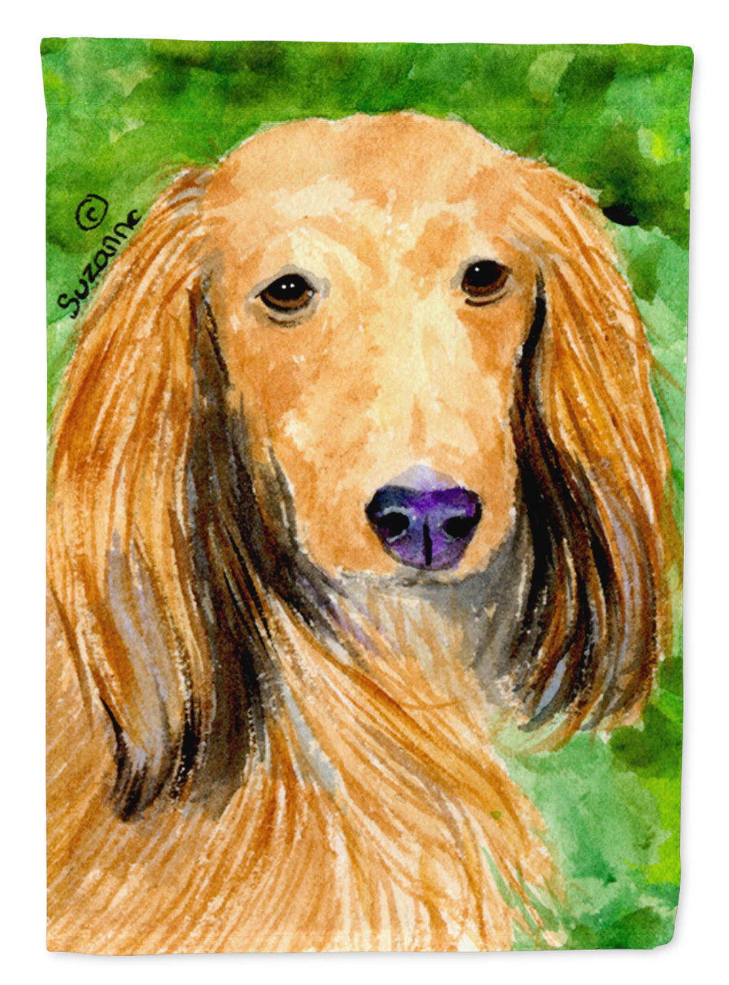 Dachshund House Flag 28x40 Porch Sleeve Pole Decorative Outside Yard Banner Artwork Wall Hanging, Polyester