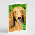 Dachshund Greeting Cards Pack of 8 Blank Cards with Envelopes Whimsical A7 Size 5x7