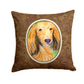 Dachshund Decorative Throw Pillow 14x14 Indoor Outdoor Accent Cushion, Fabric Cover with Insert for Sofa, Bed, Porch & Living Room