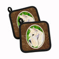 Scottish Terrier Pot Holder Set of 2 Heat Resistant Quilted Hot Pads 7.5 x 7.5 Inch, Insulated Kitchen Trivets for Cooking & Baking