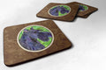 Scottish Terrier Foam Coasters Set of 4 Cup Coasters for Indoor Outdoor, Tabletop Protection, Anti Slip, Mouse pad Material