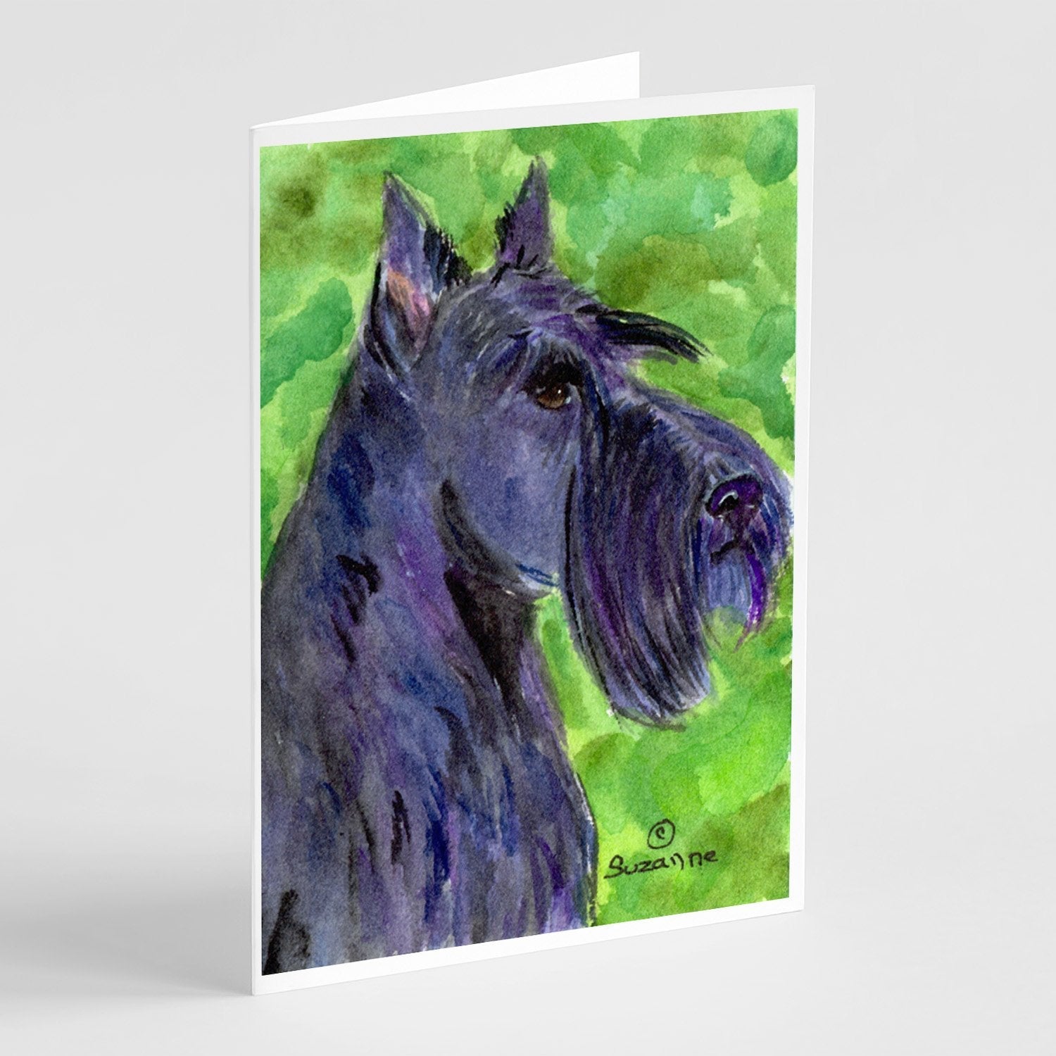 Scottish Terrier Greeting Cards Pack of 8 Blank Cards with Envelopes Whimsical A7 Size 5x7
