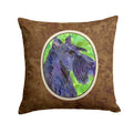 Scottish Terrier Decorative Throw Pillow 14x14 Indoor Outdoor Accent Cushion, Fabric Cover with Insert for Sofa, Bed, Porch & Living Room