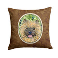 Cairn Terrier Decorative Throw Pillow 14x14 Indoor Outdoor Accent Cushion, Fabric Cover with Insert for Sofa, Bed, Porch & Living Room