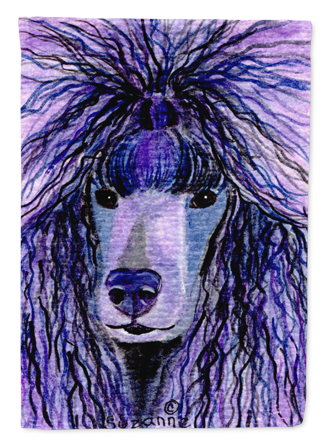 Poodle House Flag 28x40 Porch Sleeve Pole Decorative Outside Yard Banner Artwork Wall Hanging, Polyester