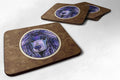 Poodle Foam Coasters Set of 4 Cup Coasters for Indoor Outdoor, Tabletop Protection, Anti Slip, Mouse pad Material