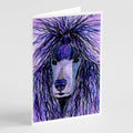 Poodle Greeting Cards Pack of 8 Blank Cards with Envelopes Whimsical A7 Size 5x7