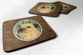 Border Terrier Foam Coasters Set of 4 Cup Coasters for Indoor Outdoor, Tabletop Protection, Anti Slip, Mouse pad Material